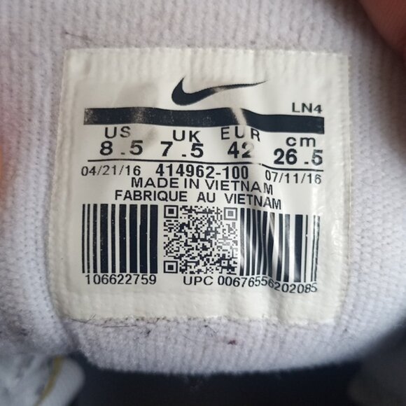 Nike Air More Uptempo Varsity Red Athletic Shoes 414962-100 - Picture 2 of 14